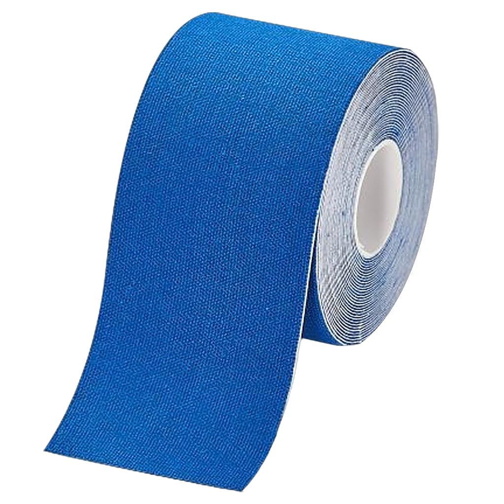 HANNEA Waterproof Kinesiology Tape, Breathable Athletic Sports Tape for Joints Support & Muscle Pain Relief, Muscles, Ankle K Taping Waterproof Athletic Tape for Pain Support, 2in×16.4ft, Blue HANNEA Waterproof Kinesiology Tape, Breathable Athletic Sports Tape for Joints Support & Muscle Pain Relief, Muscles, Ankle K Taping Waterproof Athletic Tape for Pain Support, 2in×16.4ft, Blue